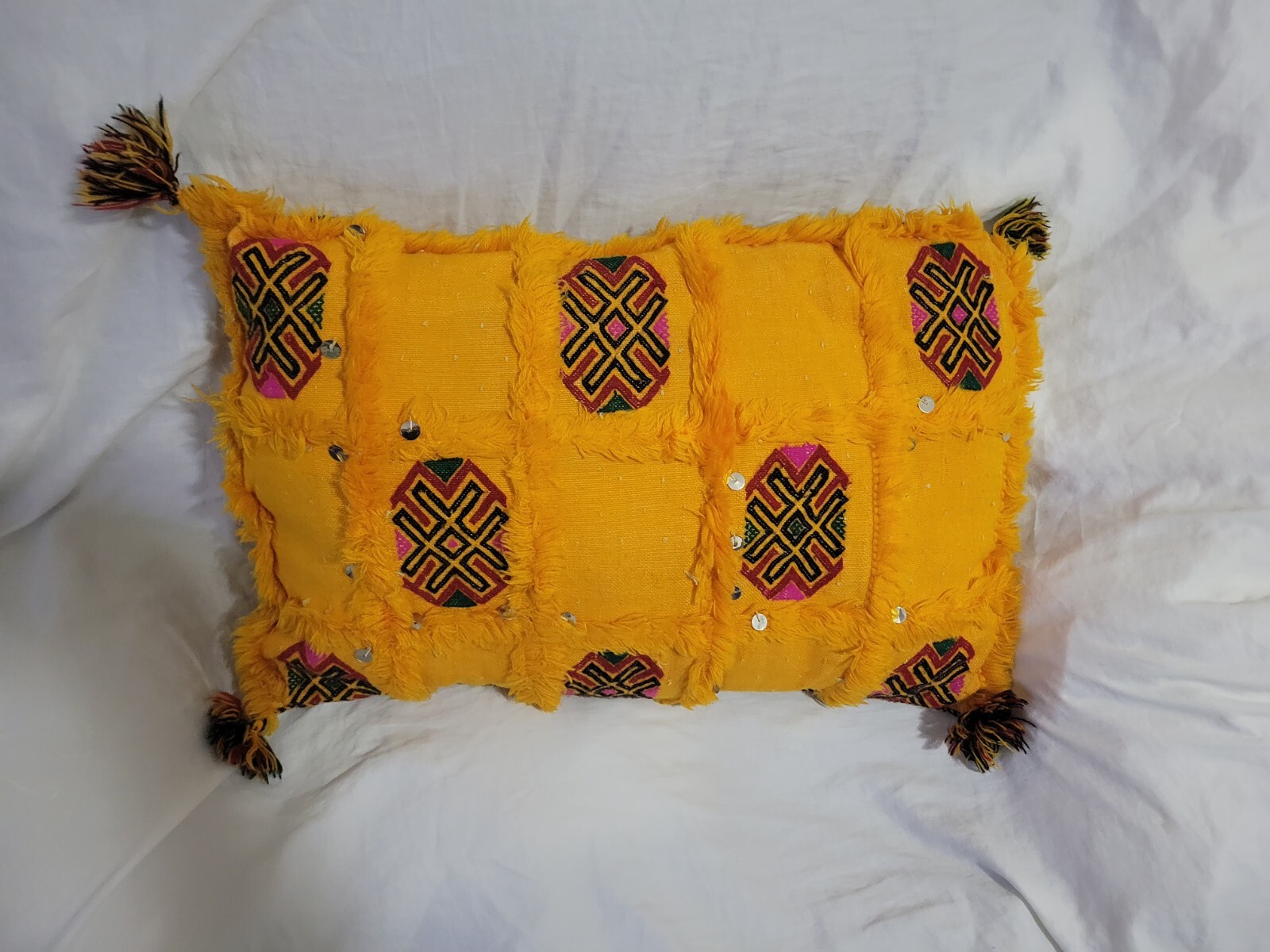 moroccan Orange handmade pillow - photo 3
