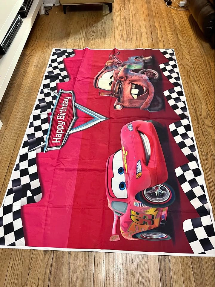 ⚽ Cars Happy Birthday banner