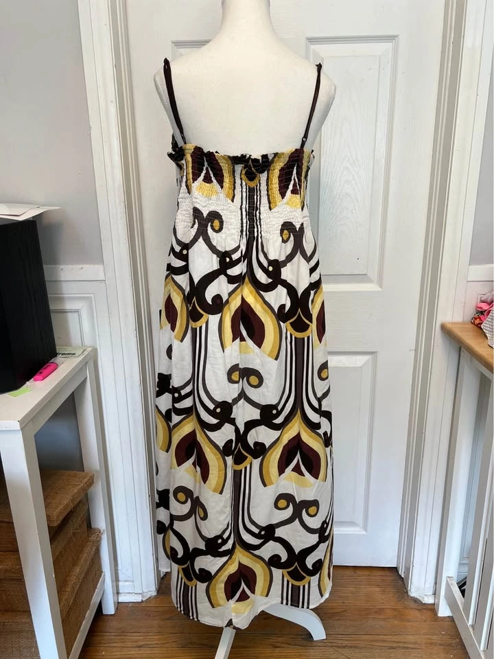 ⚽ Abstract print long dress - photo 2