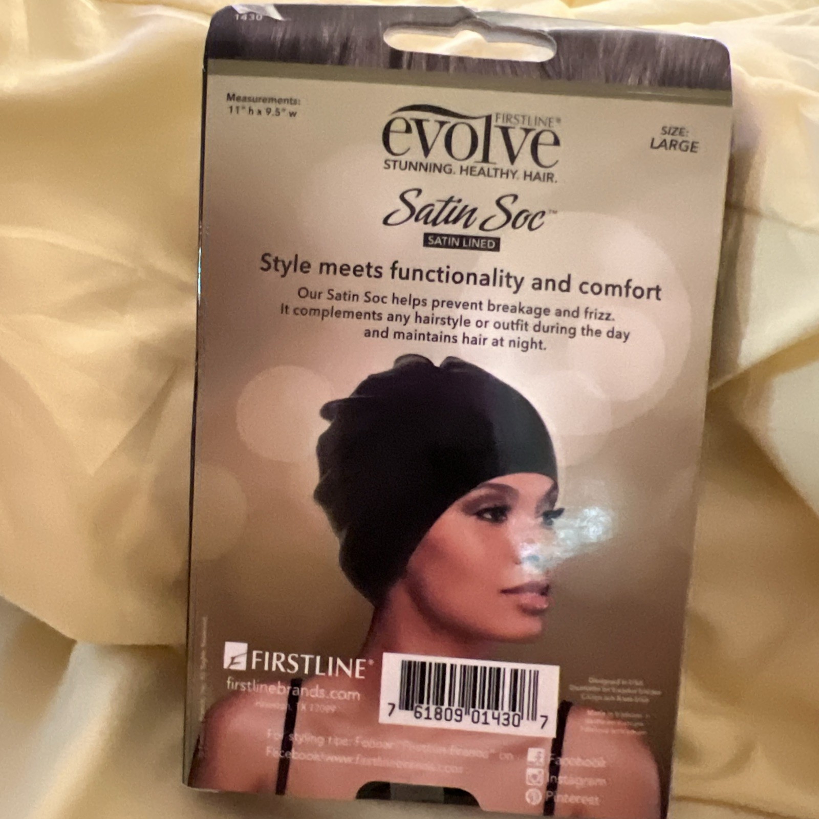 Satin Soc Olive Large Satin-Lined Style Cap - photo 2