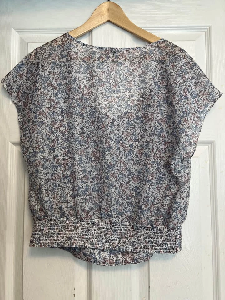 ⚽ Floral crop blouse - New - photo 2