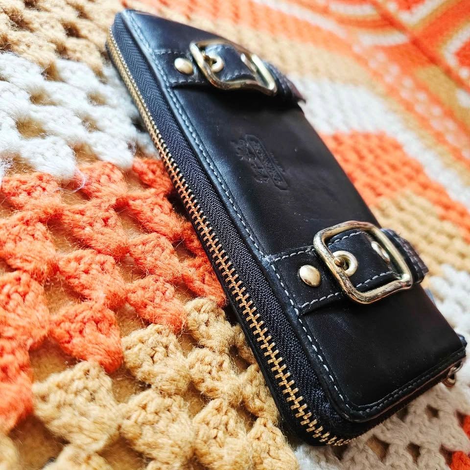 Vintage Coach Zoe Black Leather Continental Wallet - photo 5