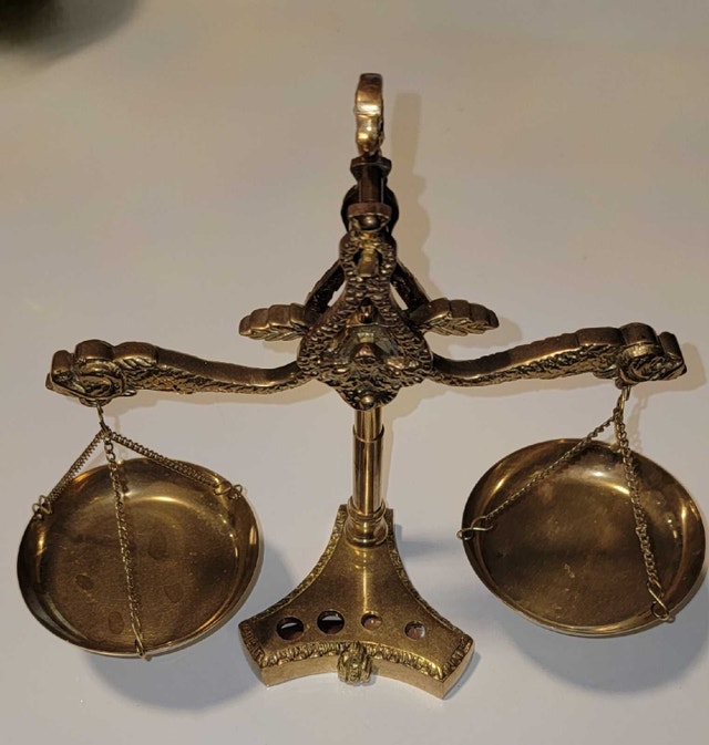 Brass Decorative balance scale