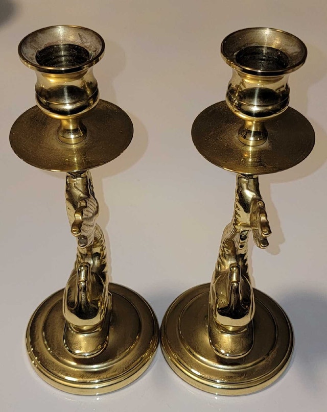Baldwin solid brass candlestick holders - photo 2