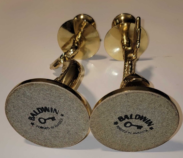 Baldwin solid brass candlestick holders - photo 3
