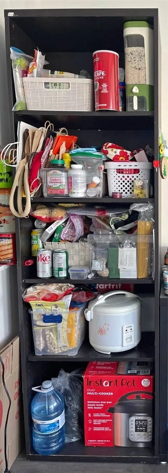 Customizable Tall Deep 5-Shelf Bookcase / Pantry