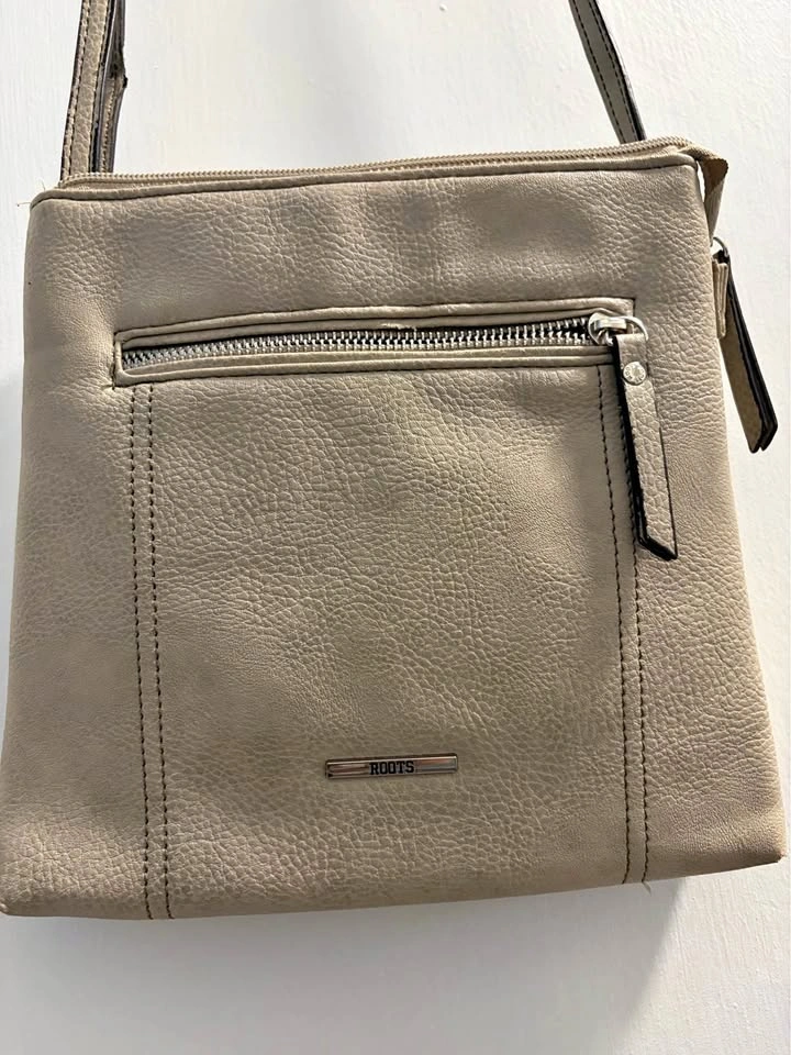 Roots Leather Crossbody Bag