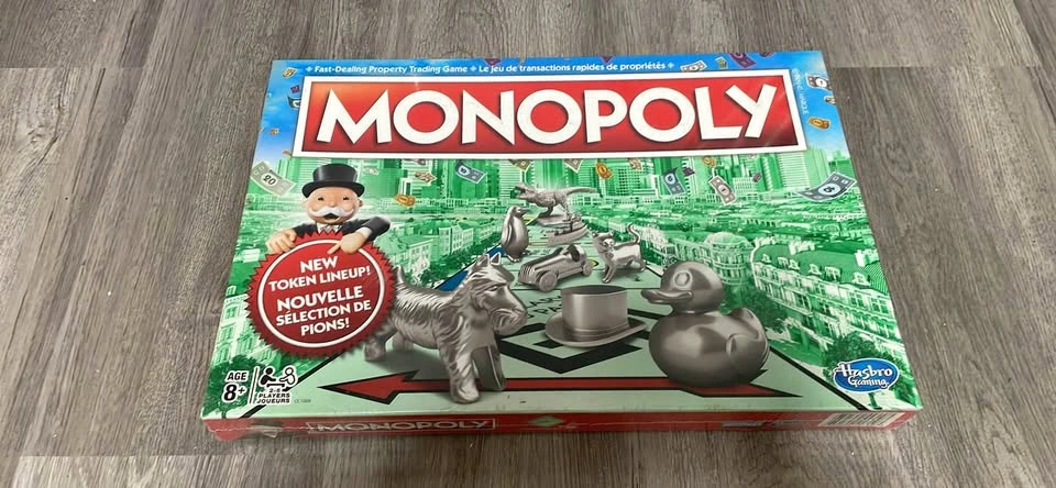 Monopoly Board Game - New Token Lineup