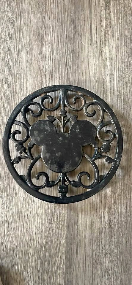 Disney Mickey Mouse Cast Iron Trivet Hot Plate