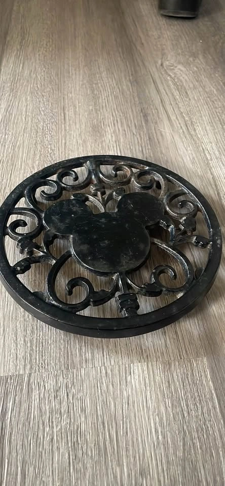 Disney Mickey Mouse Cast Iron Trivet Hot Plate - photo 3