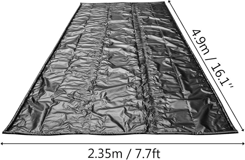 Garage Floor Containment Mat 7'9 x 16' - Heavy Duty