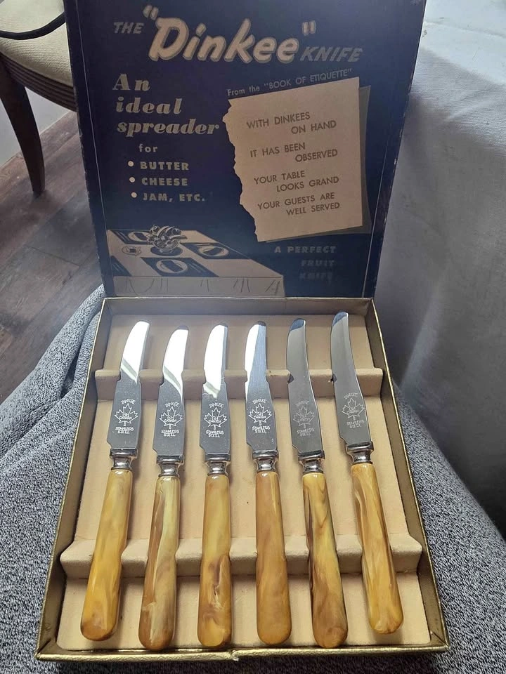 Vintage Glo-Hill “Dinkee” Knife Set – Made in Canada