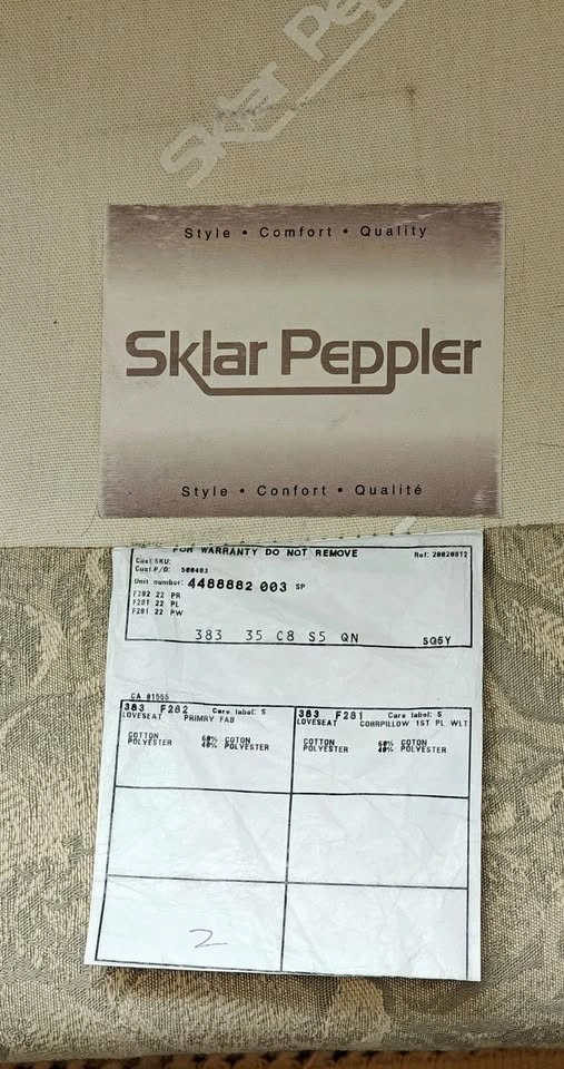 2 pc. Sklar Peppler Sofa and Loveseat set. - photo 3