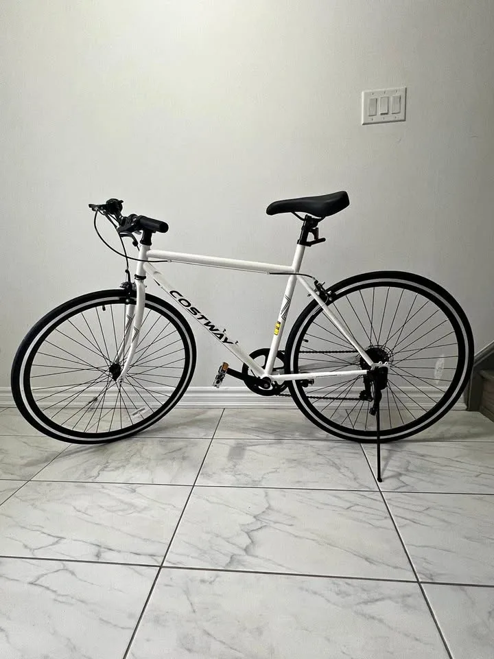Costway 6-Speed Hybrid Road Bike – Lightweight City/Commuter