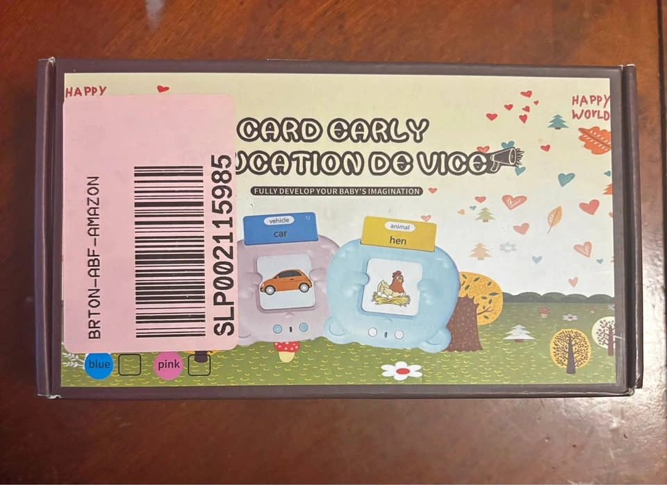 Happy World Children's Learning Device Flash Cards Preschool Toy