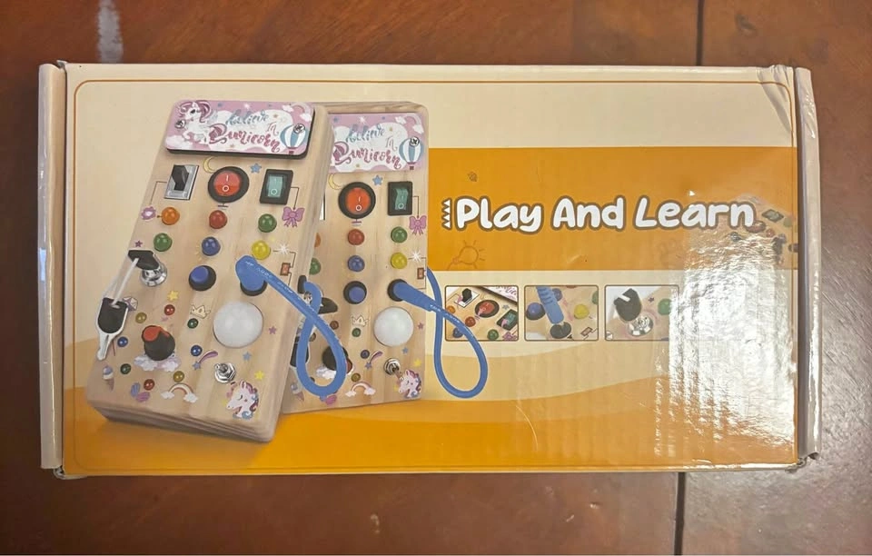 Play And Learn Unicorn Busy Board