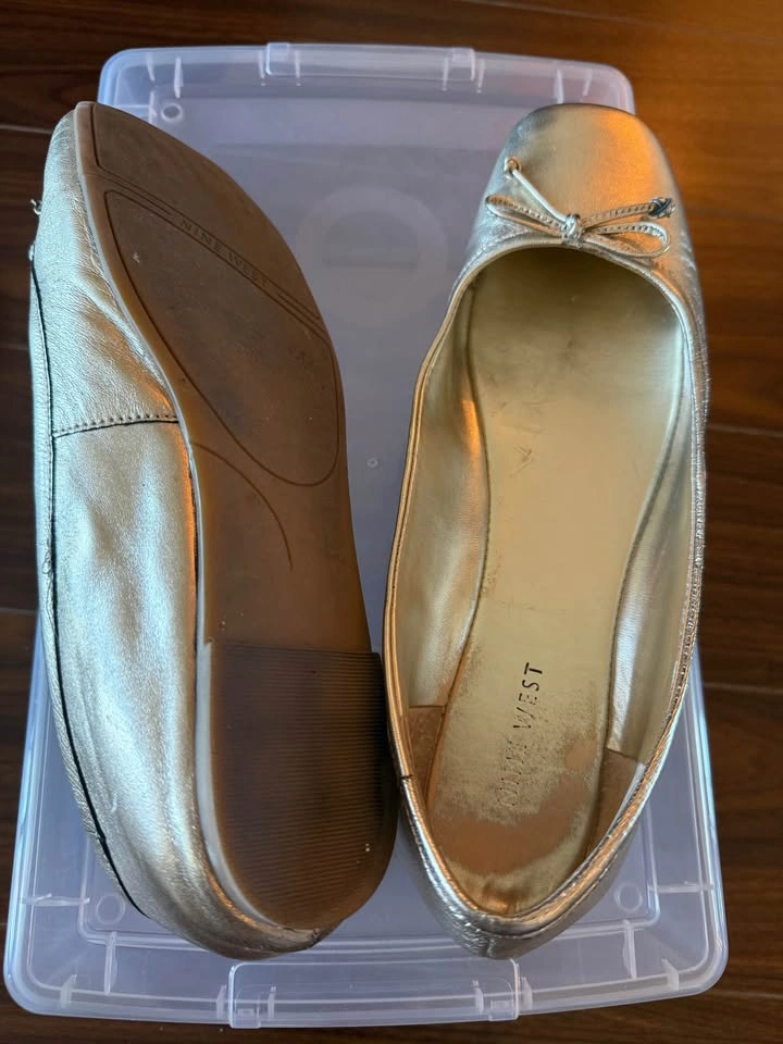 Gold Nine West Ballet Flats - photo 5