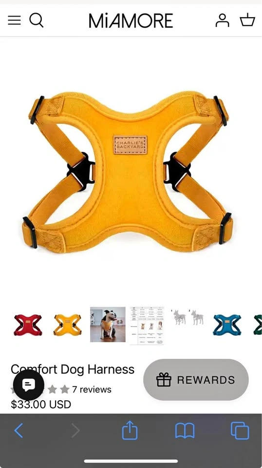 Charlie’s Backyard Comfort Harness for Small Dogs