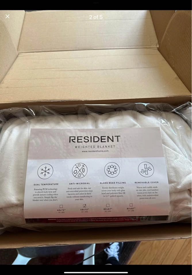 Resident brand 20 pound weighted blanket - photo 2
