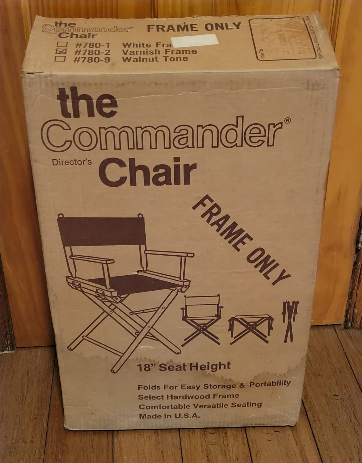 The Commander Chair Director Chair Folding - Frame Only