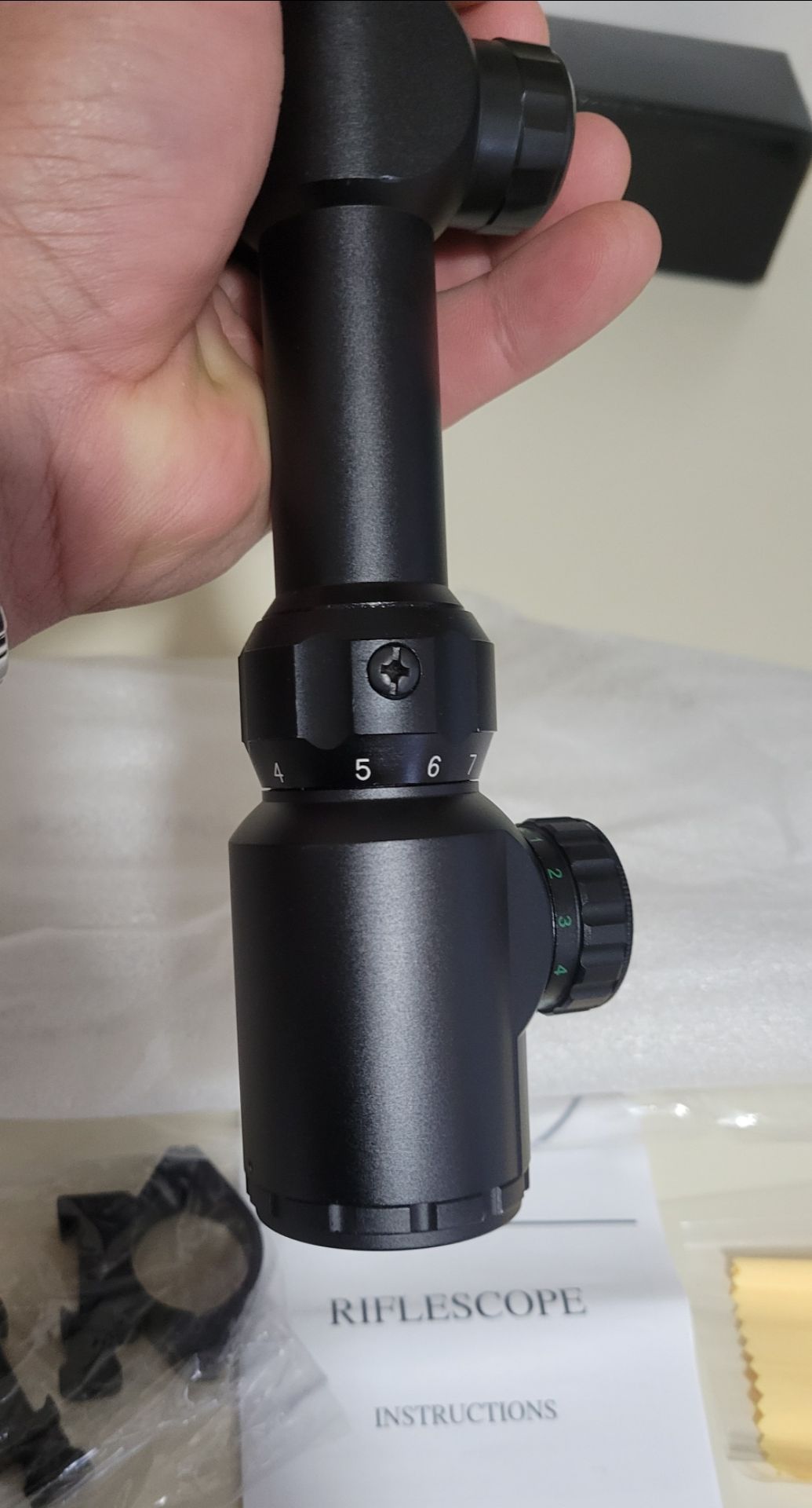 3-9x40EG Scope With Mounts Red Green Light Up Optics / NEW - photo 4