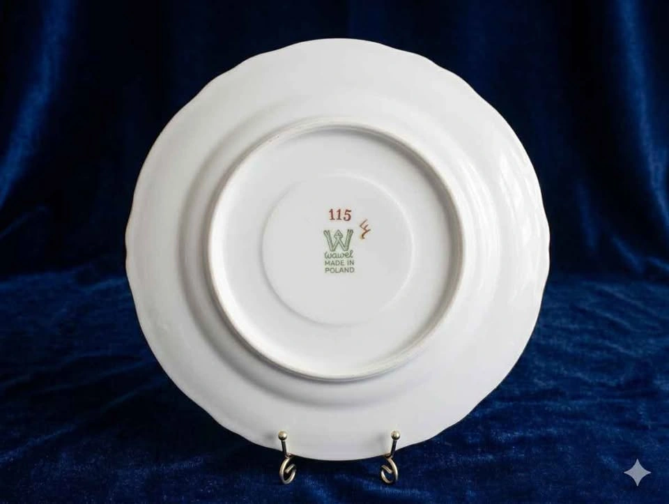 Set of 2 Vintage Wawel Poland Porcelain Dinner Plates - photo 2