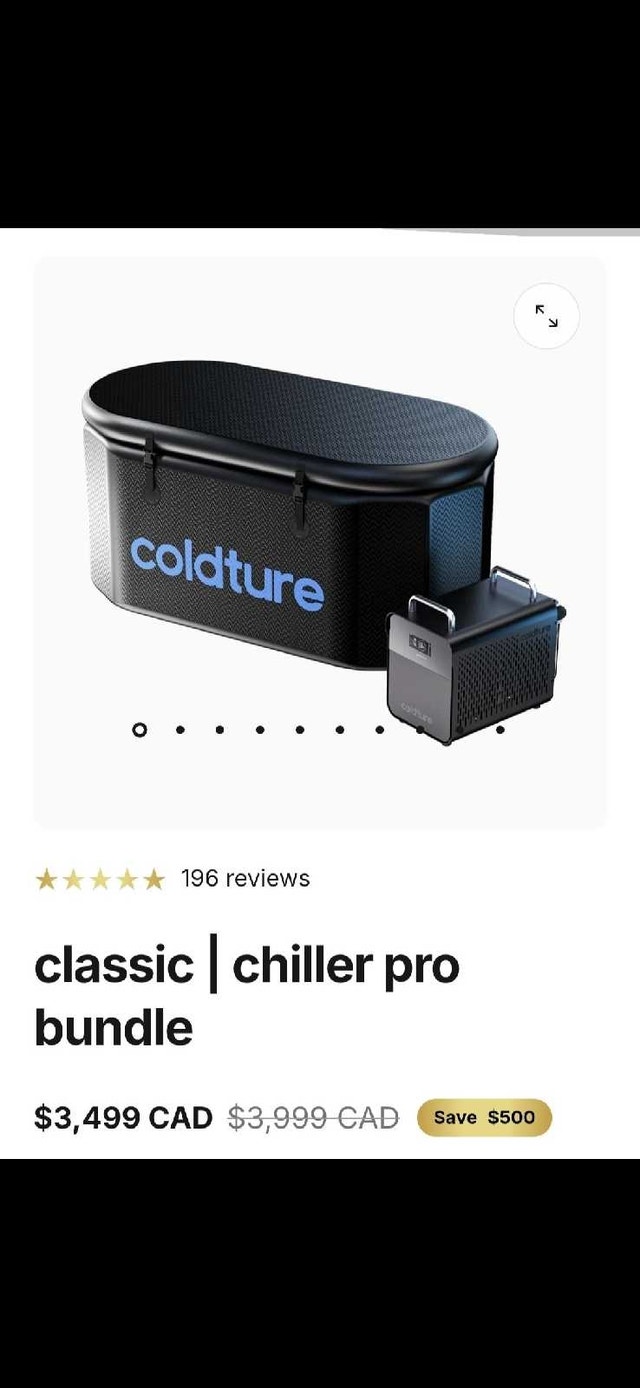 Coldture Cold Plunge Set Up with Chiller Pro - photo 2