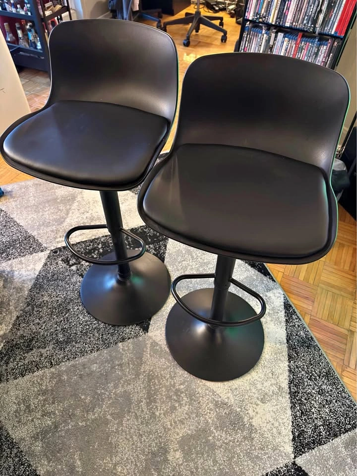 Swivel bar stools - set of 2