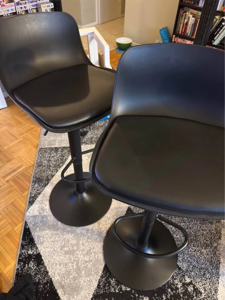 Swivel bar stools - set of 2 - photo 2