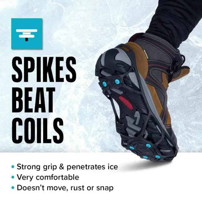 Carbide Spike Ice Cleats for Shoes and Boots - Size Medium - photo 3