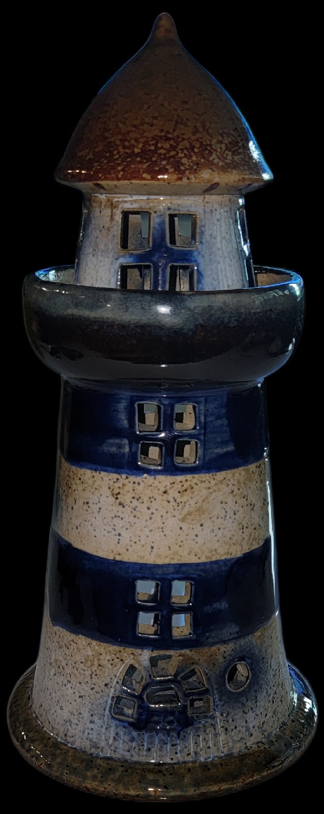 Ceramic lighthouse tea light candle - photo 5