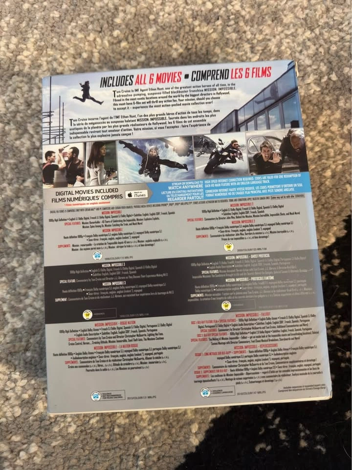 Mission Impossible 6-movie bluray collection - photo 2