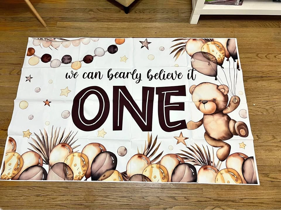 ⚽ One Year old Birthday Banner - New