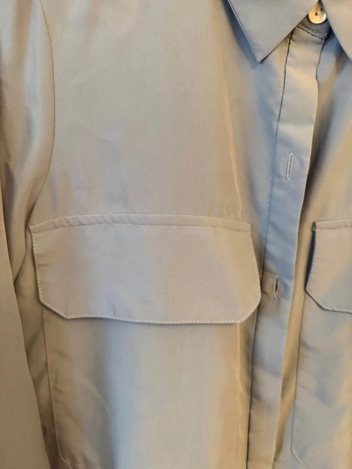 Zara silky blue shirt - photo 2