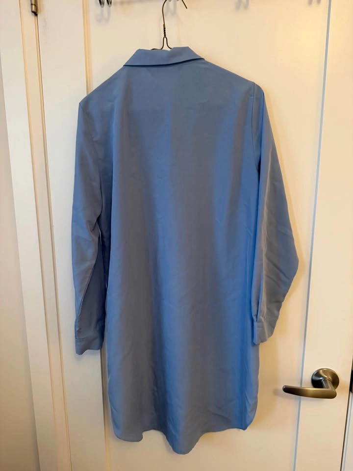 Zara silky blue shirt - photo 4