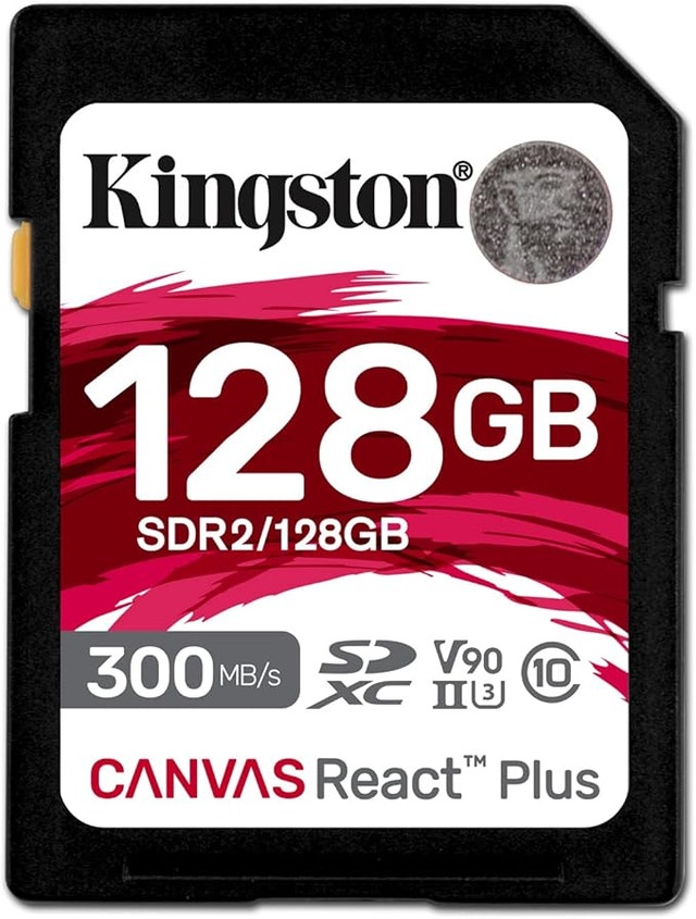 2 x Kingston Canvas React Plus 128GB SD Card | SDXC UHS-II