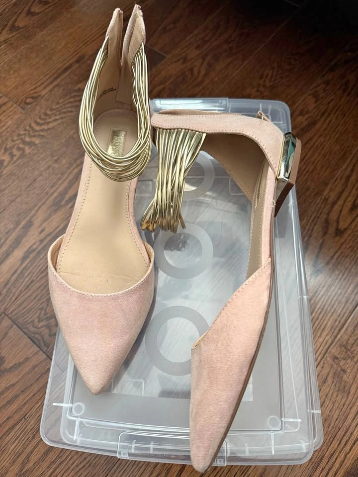 Pale pink shoes