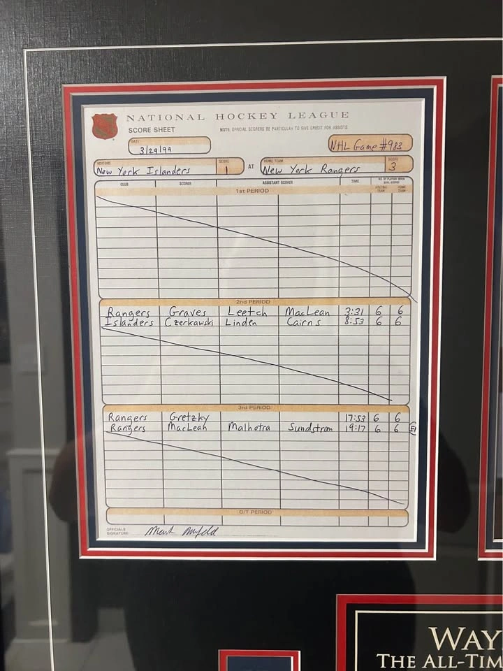 Wayne Gretzky Framed Final Goal Memorabilia Set - photo 4
