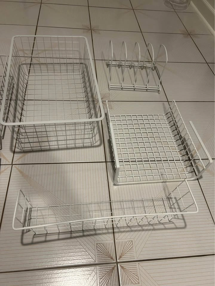 White Wire Basket and Organizer Set - photo 3