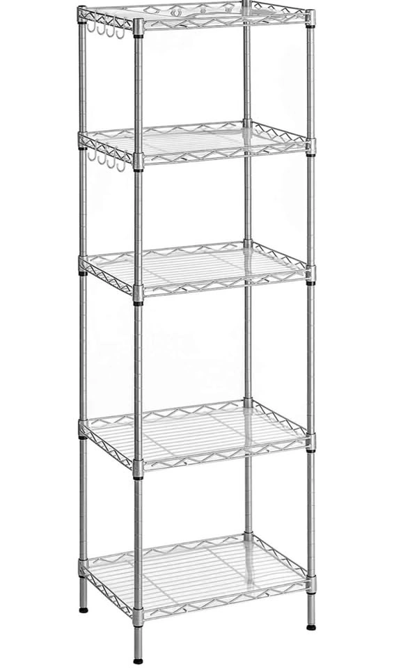 Metal shelving unit