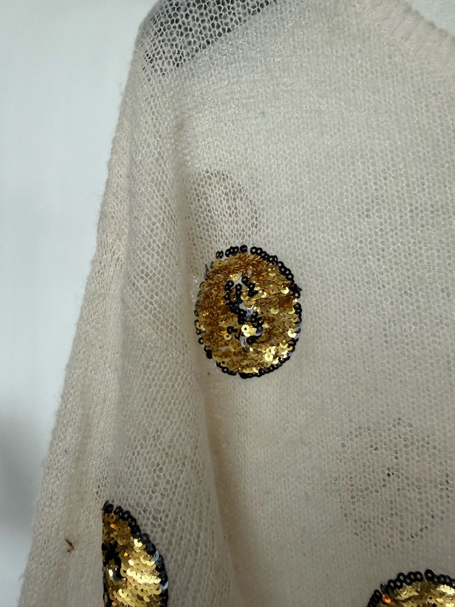 Wildfox White Label Money Sequin Sweater - photo 3