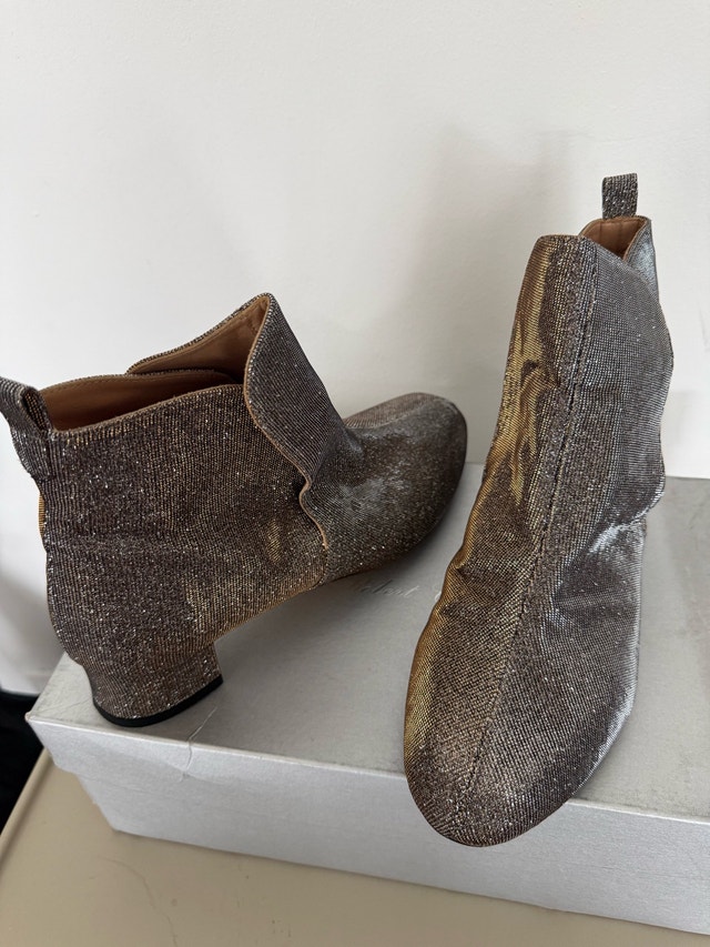 Robert Clergerie Metallic Ankle Boots - photo 2