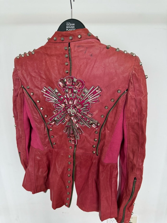 B.C. Couture Studded Leather Jacket - photo 3