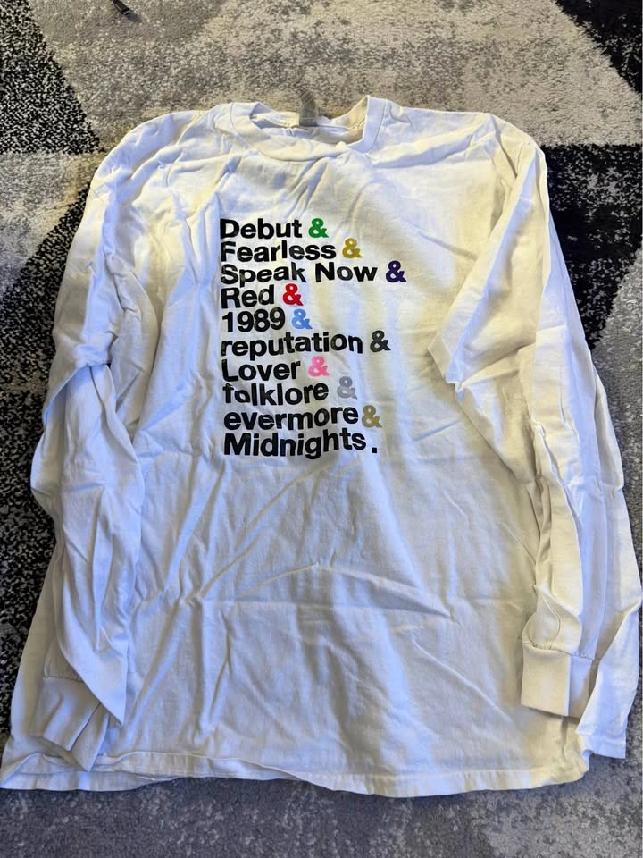 Taylor Swift album LS shirt - XL
