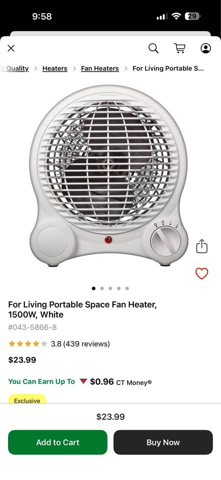 Portable space heater - photo 4