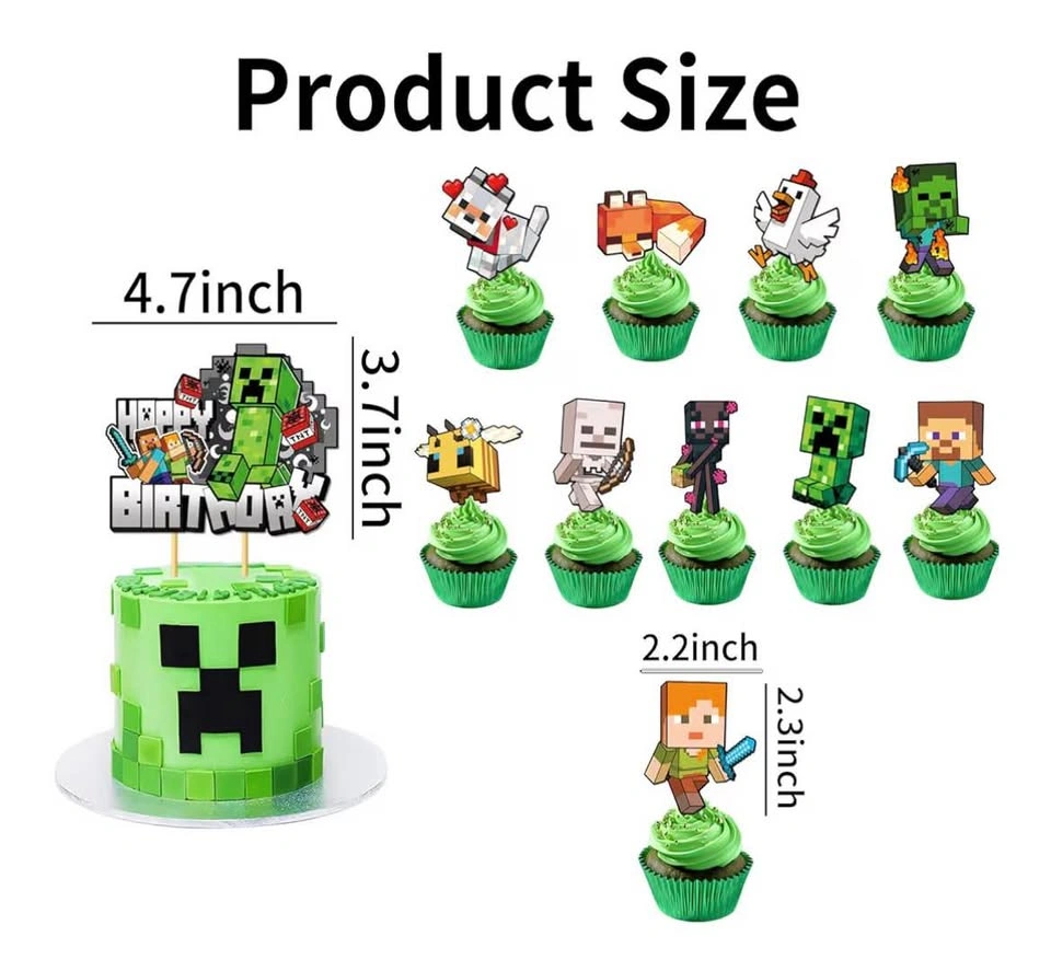 Minecraft Cake and Cupcakes Toppers- Pickup Near Chicago State U - photo 3