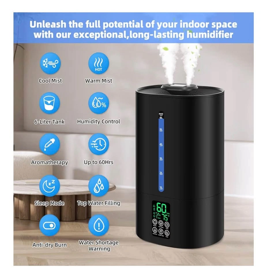 Humidifier-6L-Warm/Cool-Large Room - photo 5