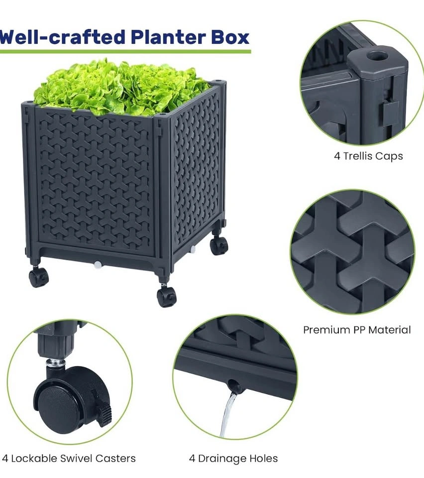 Planter Box w/Trellis and Wheels - photo 4