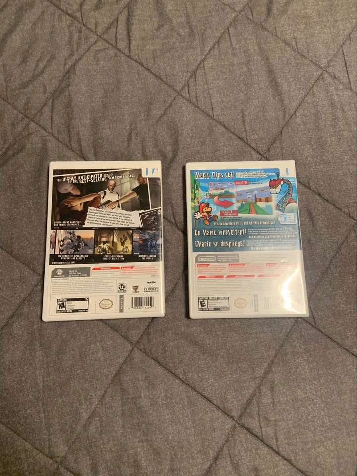Wii games (Splinter Cell & Super Paper Mario) - photo 5