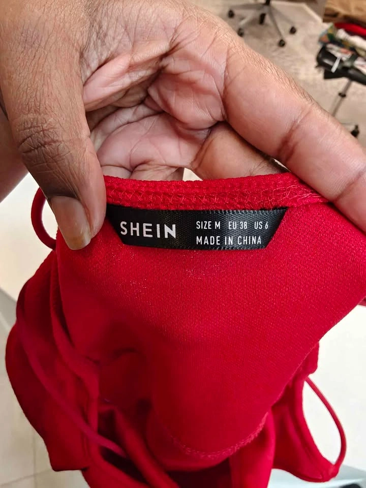 SHEIN Red Cutout Midi Dress - photo 2